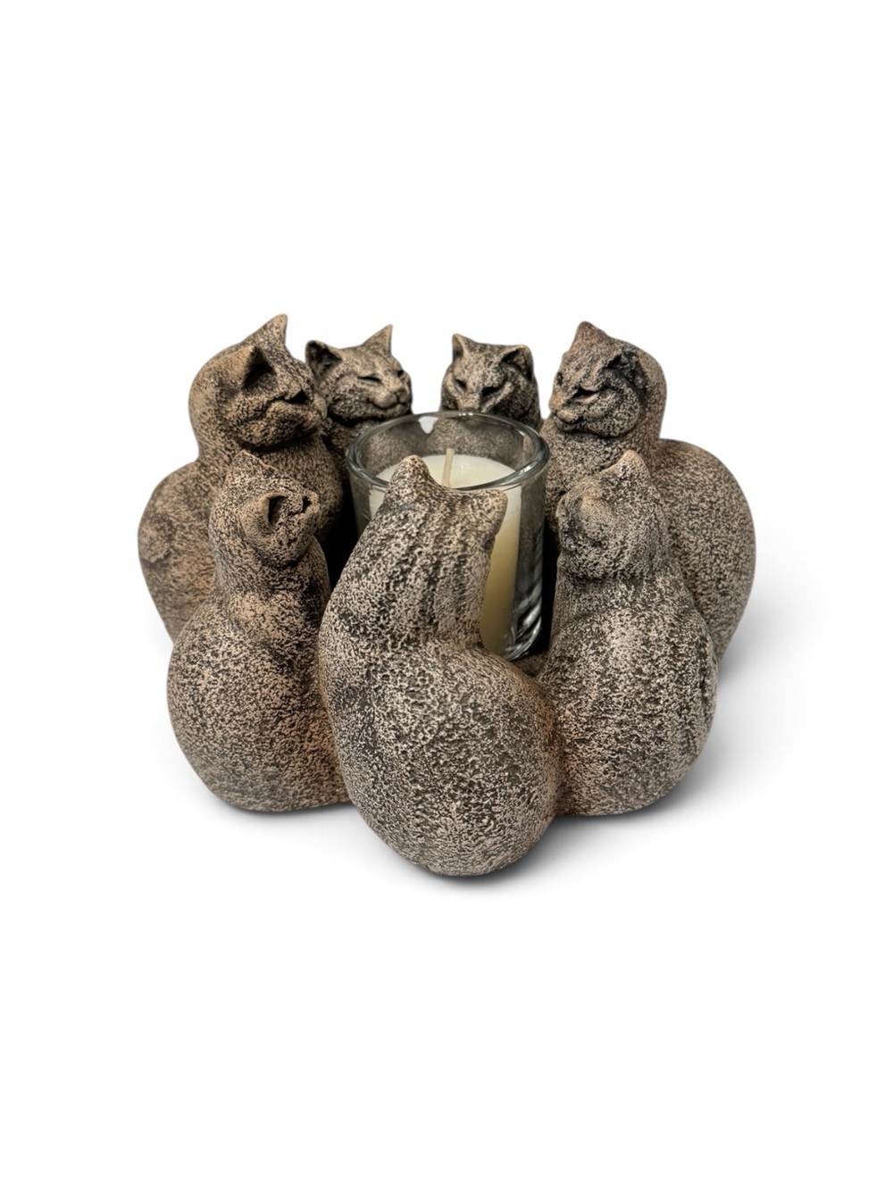 Original Windstone Editions Circle of Cats Candle Lamp, Sculpted by Melody Peña. - Picture 8 of 17